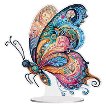 Lade das Bild in den Galerie-Viewer, Blumen-Schmetterling – einseitig gebohrter Acryl-Diamant-Desktop-Ornament