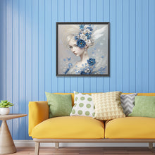 Lade das Bild in den Galerie-Viewer, Schmetterlingsmädchen – Teilweise spezielle Diamantmalerei-30x30cm