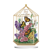 Lade das Bild in den Galerie-Viewer, Blumenadler-Kolibri einseitig gebohrt Acryl-Diamant-Desktop-Ornament
