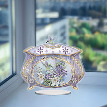 Lade das Bild in den Galerie-Viewer, Blumenadler-Kolibri einseitig gebohrt Acryl-Diamant-Desktop-Ornament