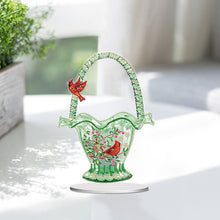 Lade das Bild in den Galerie-Viewer, Blumenadler-Kolibri einseitig gebohrt Acryl-Diamant-Desktop-Ornament