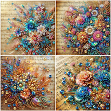 Lade das Bild in den Galerie-Viewer, Blumen-Teil-Special Diamond Painting-30x30cm