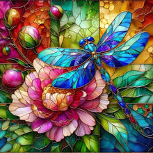 Lade das Bild in den Galerie-Viewer, Schmetterling Libelle-Voll Diamond Painting-30x30cm