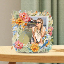Lade das Bild in den Galerie-Viewer, Blumen und Vögel-Diamant Fotorahmen