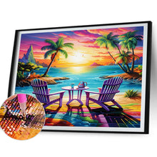 Lade das Bild in den Galerie-Viewer, Strandlandschaft-Voll Diamond Painting-50x40cm