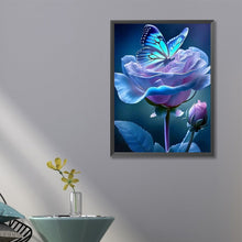 Lade das Bild in den Galerie-Viewer, Rose Schmetterling-Voll Round Diamond Painting-45x60cm