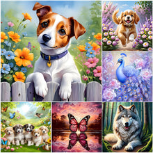 Lade das Bild in den Galerie-Viewer, Hund-Voll Round Diamond Painting-30x30cm
