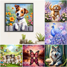 Lade das Bild in den Galerie-Viewer, Hund-Voll Round Diamond Painting-30x30cm