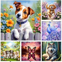 Lade das Bild in den Galerie-Viewer, Hund-Voll Round Diamond Painting-30x30cm