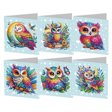 Lade das Bild in den Galerie-Viewer, 6/8/12Pcs/Set Weihnachts-Diamant-Grußkarten