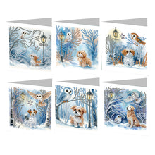 Lade das Bild in den Galerie-Viewer, 6/8/12Pcs/Set Weihnachts-Diamant-Grußkarten