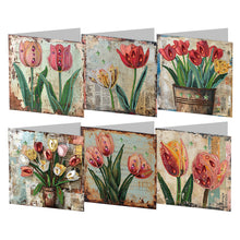 Lade das Bild in den Galerie-Viewer, 6/8/12Pcs/Set Weihnachts-Diamant-Grußkarten