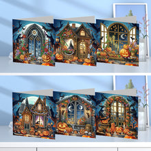 Lade das Bild in den Galerie-Viewer, 5/6Pcs/Set Halloween-Diamond Grußkarten