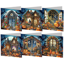 Lade das Bild in den Galerie-Viewer, 5/6Pcs/Set Halloween-Diamond Grußkarten