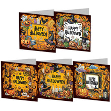 Lade das Bild in den Galerie-Viewer, 5/6Pcs/Set Halloween-Diamond Grußkarten