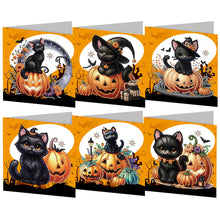Lade das Bild in den Galerie-Viewer, 5/6Pcs/Set Halloween-Diamond Grußkarten