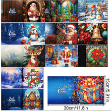 Lade das Bild in den Galerie-Viewer, 12Pcs/Set Weihnachts-Diamant-Grußkarten
