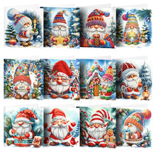 Lade das Bild in den Galerie-Viewer, 12Pcs/Set Weihnachts-Diamant-Grußkarten