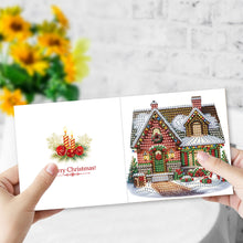 Lade das Bild in den Galerie-Viewer, 6/12Pcs/Set Weihnachts-Diamant-Grußkarten