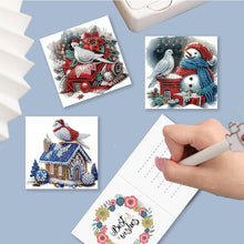 Lade das Bild in den Galerie-Viewer, 6/12Pcs/Set Weihnachts-Diamant-Grußkarten