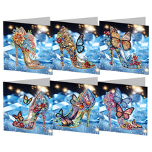 Lade das Bild in den Galerie-Viewer, 6/8/12Pcs/Set Weihnachts-Diamant-Grußkarten