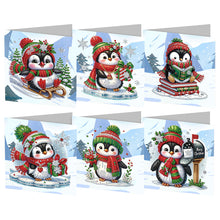Lade das Bild in den Galerie-Viewer, 6/8/12Pcs/Set Weihnachts-Diamant-Grußkarten