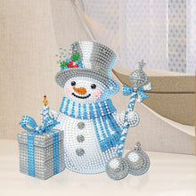 Lade das Bild in den Galerie-Viewer, Weihnachten Eule-Einfache Seite Bohrer-Schüttelkopf Acryl Diamant Desktop Ornament