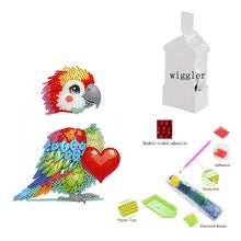 Lade das Bild in den Galerie-Viewer, Weihnachten Eule-Einfache Seite Bohrer-Schüttelkopf Acryl Diamant Desktop Ornament