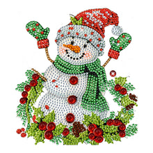 Lade das Bild in den Galerie-Viewer, Weihnachten Eule-Einfache Seite Bohrer-Schüttelkopf Acryl Diamant Desktop Ornament