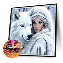 Lade das Bild in den Galerie-Viewer, Schönheitswolf-Voll Diamond Painting-40x40cm