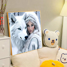 Lade das Bild in den Galerie-Viewer, Schönheitswolf-Voll Diamond Painting-40x40cm