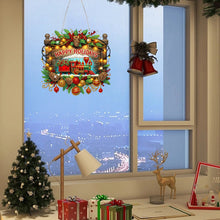 Lade das Bild in den Galerie-Viewer, Weihnachts-Holz-Anhänger mit einseitigem Diamant