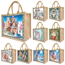 Lade das Bild in den Galerie-Viewer, Weihnachts-Diamant Malerei Tote Bag (Upgraded Waterproof)