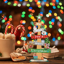 Lade das Bild in den Galerie-Viewer, Weihnachten-Holzschild Diamant Malerei Desktop