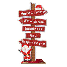 Lade das Bild in den Galerie-Viewer, Weihnachten-Holzschild Diamant Malerei Desktop