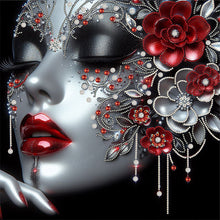 Lade das Bild in den Galerie-Viewer, Lady-Partial Special Diamond Painting-40x40cm
