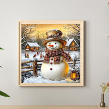 Lade das Bild in den Galerie-Viewer, Schneemann-Full Round Diamond Painting-30x30cm