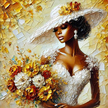 Lade das Bild in den Galerie-Viewer, Lady-Voll Round Diamond Painting-40x40cm