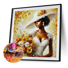 Lade das Bild in den Galerie-Viewer, Lady-Voll Round Diamond Painting-40x40cm