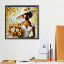 Lade das Bild in den Galerie-Viewer, Lady-Voll Round Diamond Painting-40x40cm