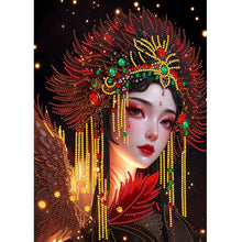 Lade das Bild in den Galerie-Viewer, Mädchen im Kleid Special Diamond Painting-30x40cm
