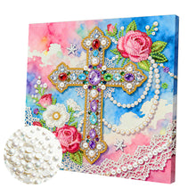 Lade das Bild in den Galerie-Viewer, Partial Pearl Painting mit Rahmen -25*25cm