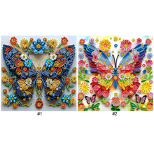 Lade das Bild in den Galerie-Viewer, Schmetterlingsblumen Special Diamond Painting-30x30cm