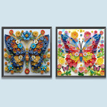 Lade das Bild in den Galerie-Viewer, Schmetterlingsblumen Special Diamond Painting-30x30cm