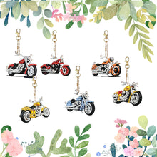 Lade das Bild in den Galerie-Viewer, 6 Stk./Set Motorrad - Beidseitig - Diamant-Schlüsselanhänger