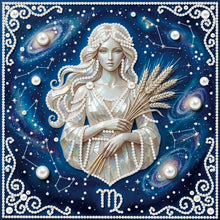 Lade das Bild in den Galerie-Viewer, Partial Pearl Painting mit Rahmen -25x25cm