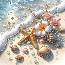 Lade das Bild in den Galerie-Viewer, Partial Pearl Painting mit Rahmen -30x30cm