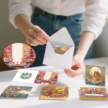 Lade das Bild in den Galerie-Viewer, 6 Stk./Set Küste - Diamant-Grußkarten