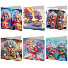 Lade das Bild in den Galerie-Viewer, 6 Stk./Set Küste - Diamant-Grußkarten