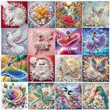 Lade das Bild in den Galerie-Viewer, Dove-Teilweise Special Diamond Painting-30x30cm